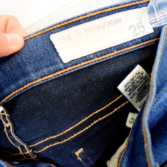 Rag & Bone High Rise Skinny Jeans - Picture 3 of 7